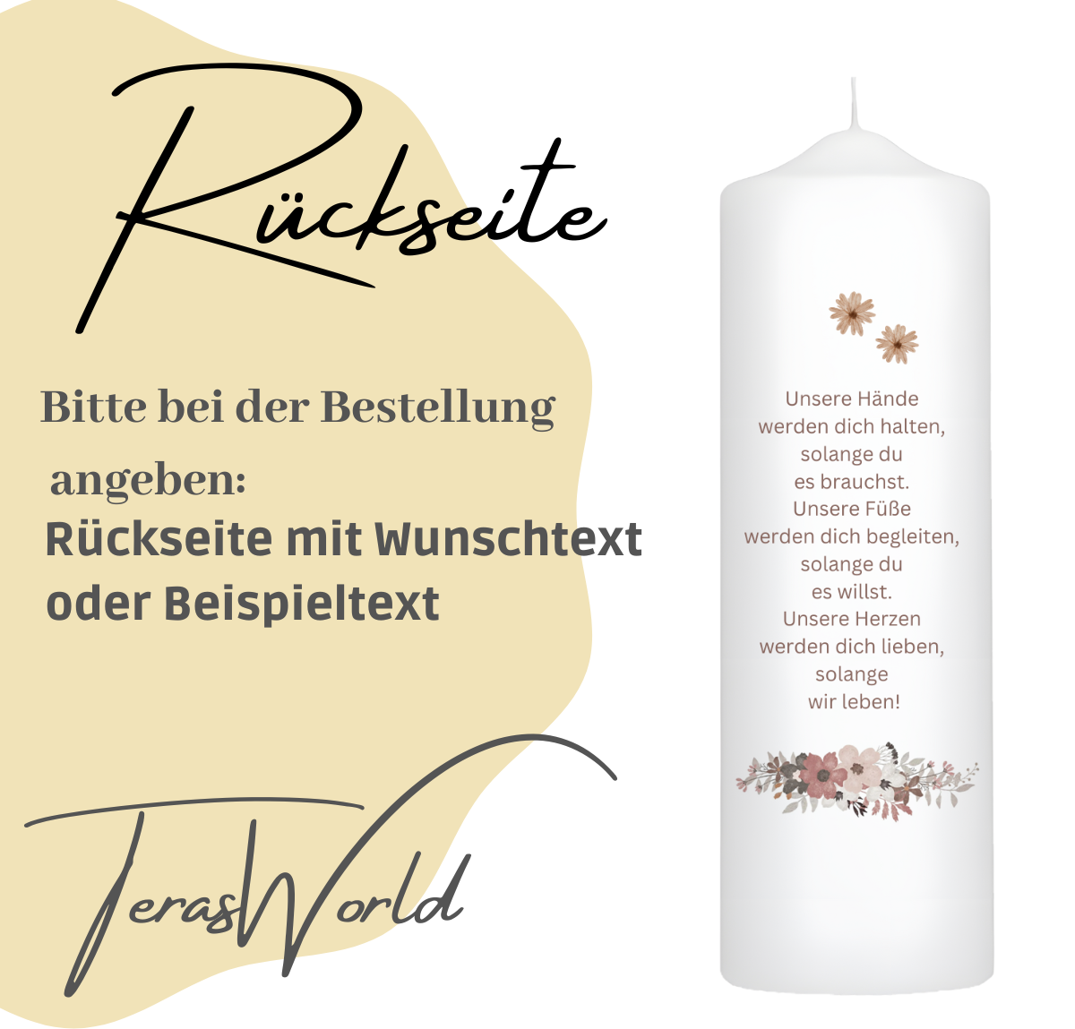Taufkerze Regenbogen Für Jungen und Mädchen