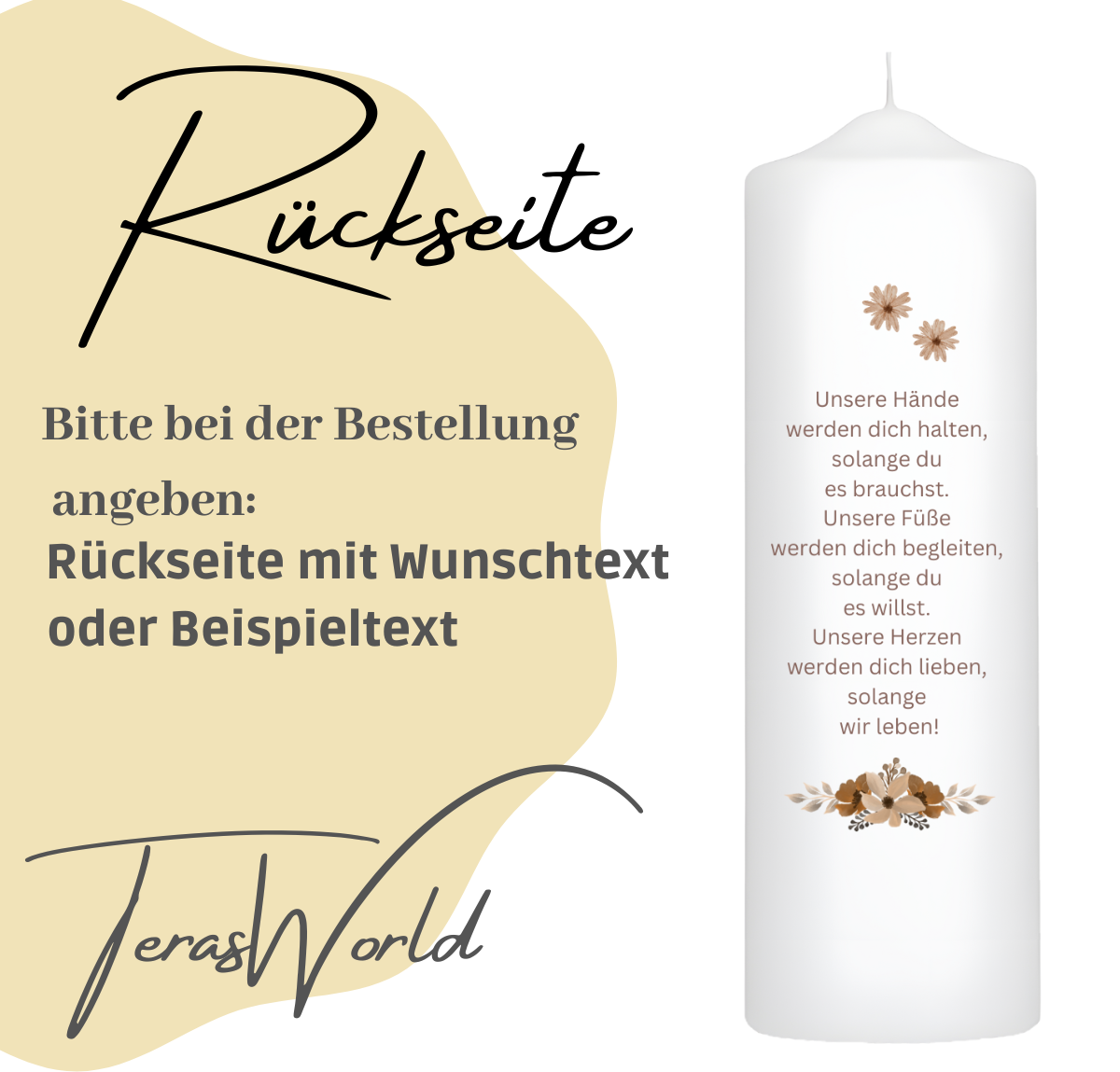 Taufkerze Regenbogen Für Jungen und Mädchen