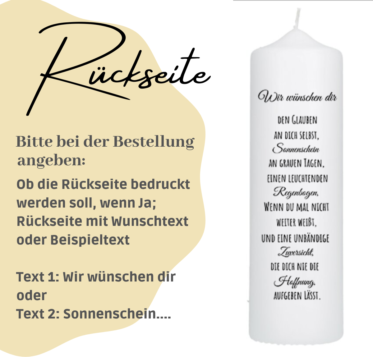 Taufkerze Regenbogen Blumen Boho Floral Für Jungen und Mädchen