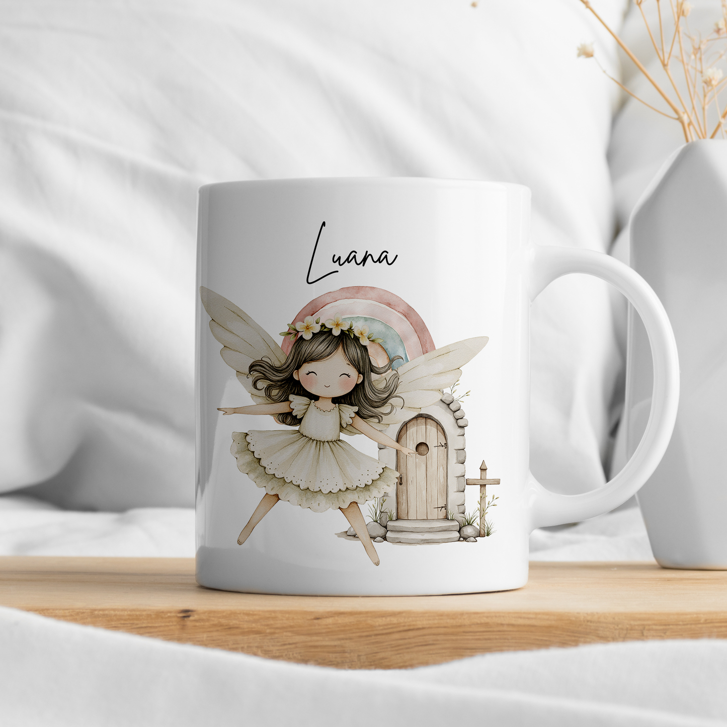 Personalisierte Tasse Kinder Märchenwelt |Kindertasse Tiere| Kinderbecher Safari Wald Hof |Kindertasse Junge Mädchen |Geschenkidee Kinder