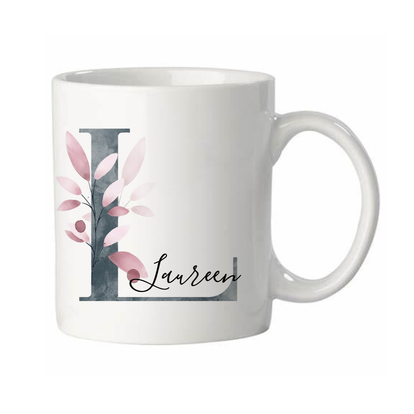 Personalisierte Tasse mit Namen, Buchstaben und Wunschtext