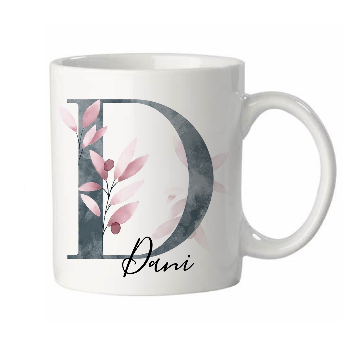 Personalisierte Tasse mit Namen, Buchstaben und Wunschtext