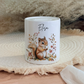 Personalisierte Spardose Kind Geschenk Geburt Taufe Geburtstag Waldtiere Geldgeschenk Baby Kinder Keramik Sparbüchse