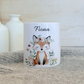 Personalisierte Spardose Kind 003 Geschenk Geburt Taufe Geburtstag Waldtiere Geldgeschenk Baby Kinder Keramik Sparbüchse