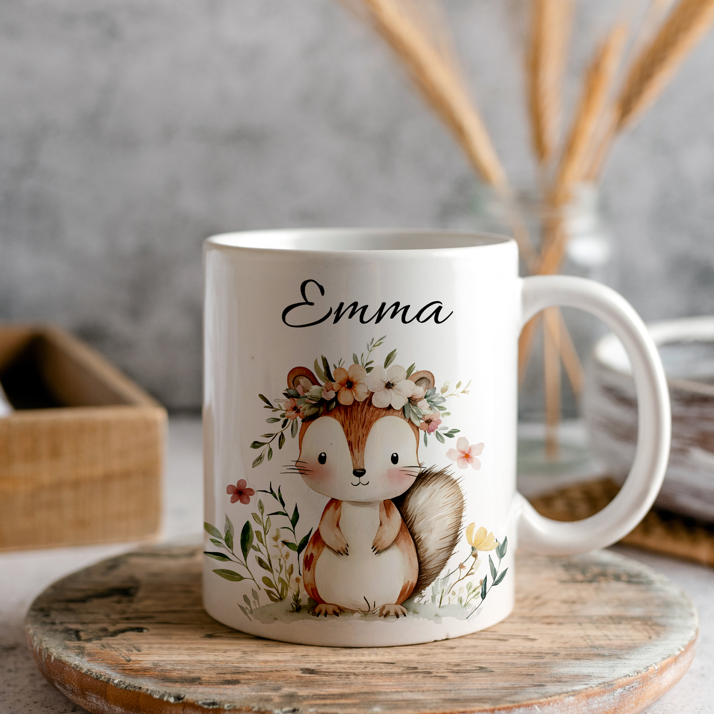 Personalisierte Tasse Kinder |Kindertasse Tiere| Kinderbecher Safari Wald Hof |Kindertasse Junge Mädchen |Geschenkidee Kinder (Kopie)