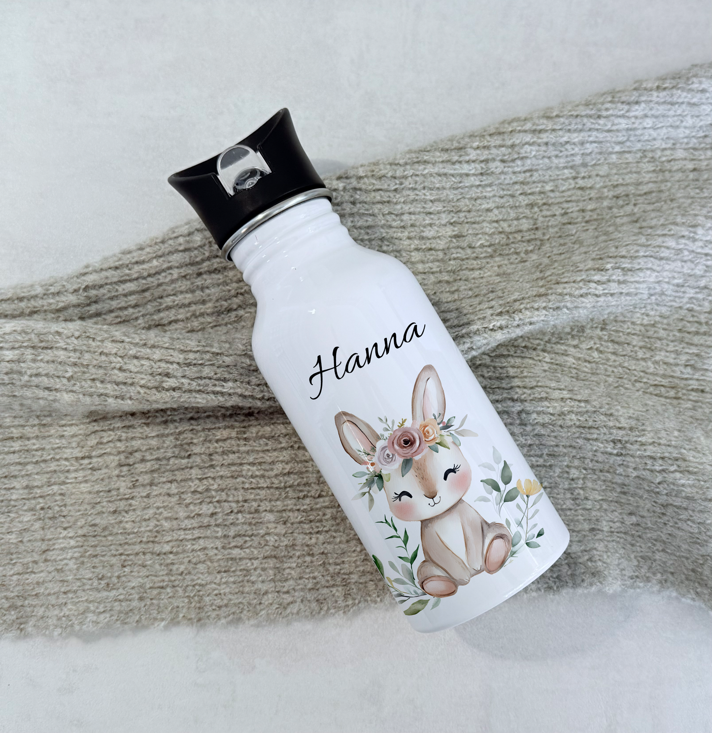 Geschenkset Personalisierte Kinder-Trinkflasche 500 ml Spardose Tasse Emaille