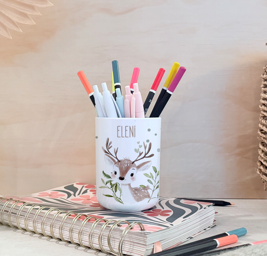 Kinderbecher Tiere, Trinkbecher aus Kunststoff, personalisiert mit Namen,Kindergartenkinder, Zahnputzbecher