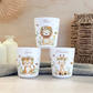 Kinderbecher Tiere, Trinkbecher aus Kunststoff, personalisiert mit Namen,Kindergartenkinder, Zahnputzbecher