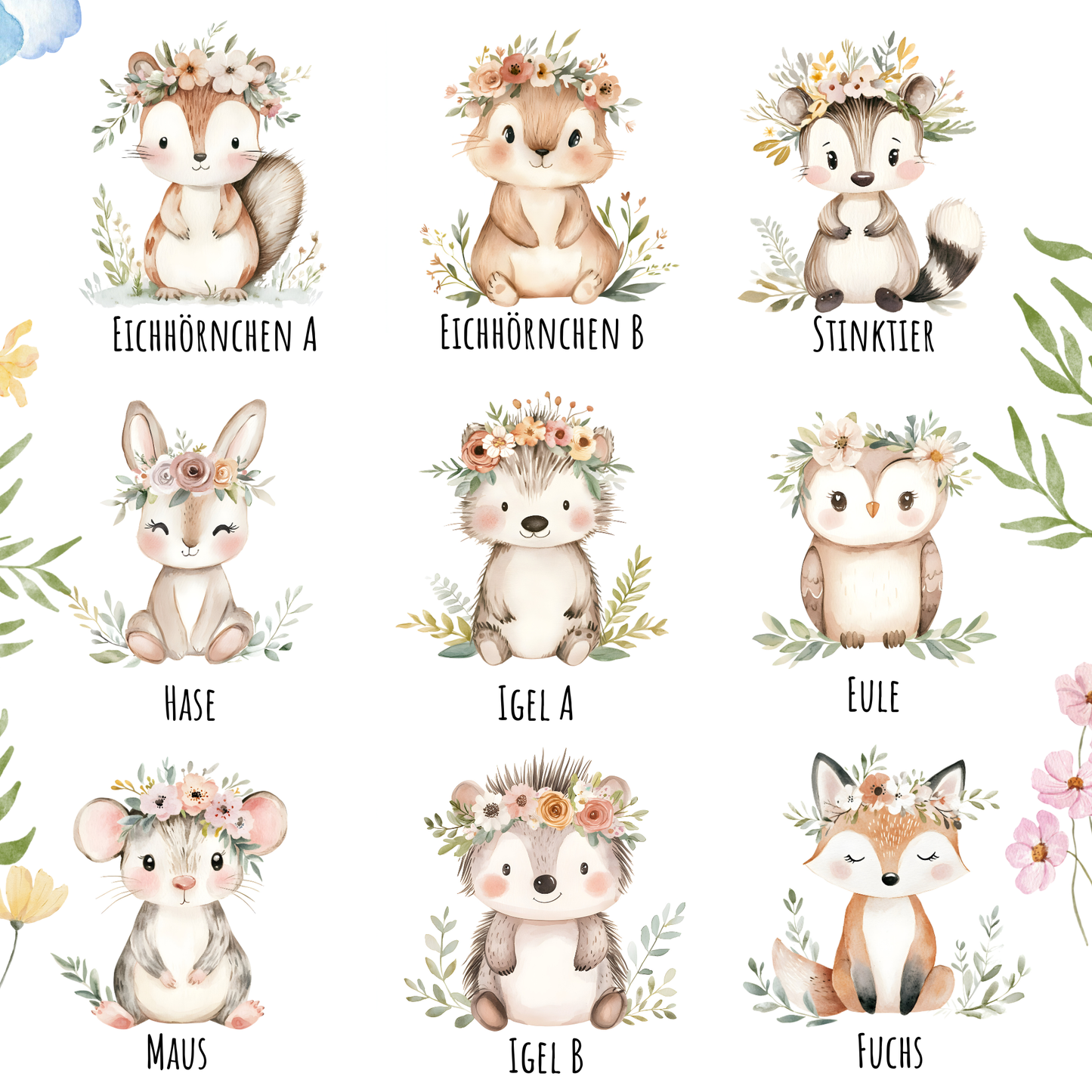 Personalisierte Spardose Kind 003 Geschenk Geburt Taufe Geburtstag Waldtiere Geldgeschenk Baby Kinder Keramik Sparbüchse