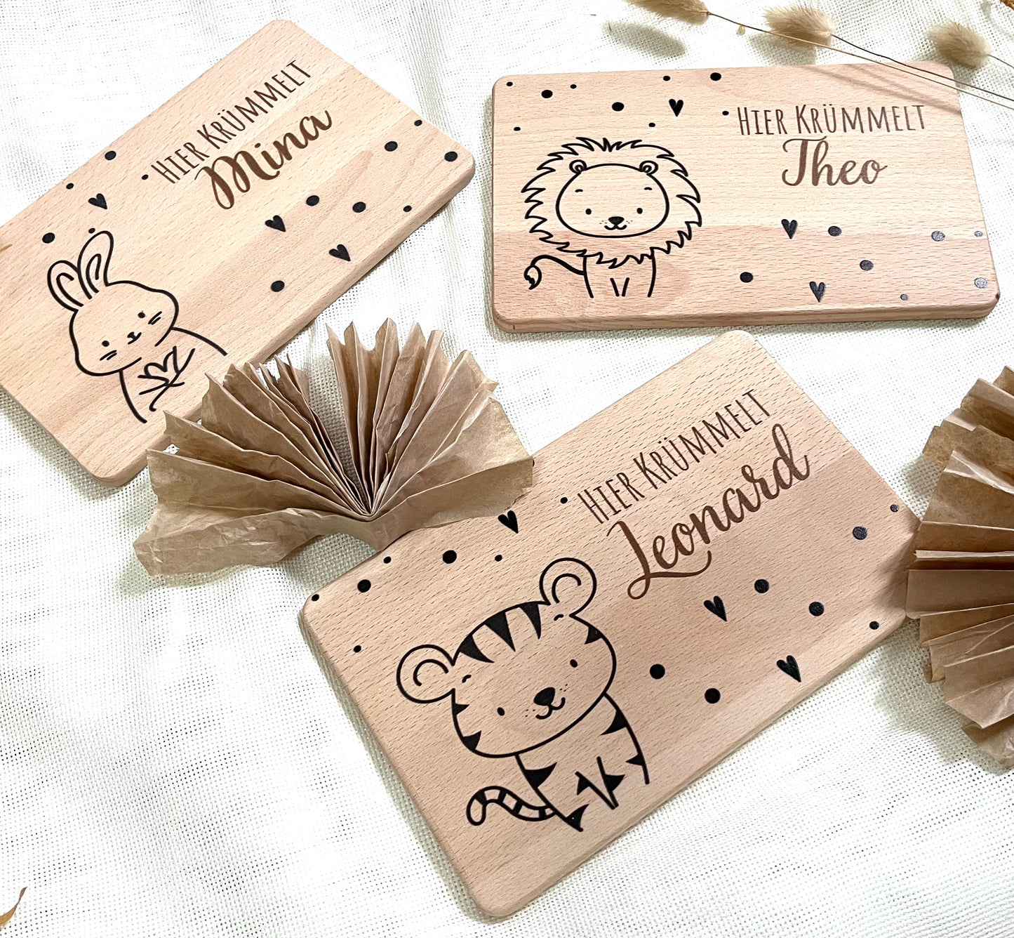 Frühstücksbrettchen Kinder, Baby Geschenk, Brettchen personalisiert, Geburtstagsgeschenk, Frühstücksbrett, Taufgeschenk, 1. Geburtstag