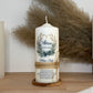 Taufkerze Eukalyptus Kranz Floral Blumen Für  Jungen und Mädchen