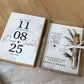 Personalisiertes Geldgeschenk zur Hochzeit-– Geschenkbox mit Reagenzglas &  im Boho-Stil – Hochzeitsgeschenk für Brautpaar