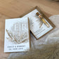 Personalisiertes Geldgeschenk zur Hochzeit-– Geschenkbox mit Reagenzglas &  im Boho-Stil – Hochzeitsgeschenk für Brautpaar