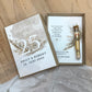 Personalisiertes Geldgeschenk zur Hochzeit- Silberne Hochzeit – Geschenkbox mit Reagenzglas &  im Boho-Stil – Hochzeitsgeschenk für Brautpaar