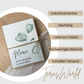 Personalisiertes Geldgeschenk Fisch Taube zur Firmung, Kommunion, Konfirmation, Jugendweihe – Geschenkbox mit Reagenzglas im Boho-Stil