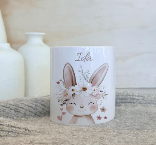 Personalisierte Spardose Kind 003 Geschenk Geburt Taufe Geburtstag Waldtiere Geldgeschenk Baby Kinder Keramik Sparbüchse