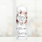 Hochzeitskerze Blumen- Kranz Personalisiert