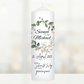 Hochzeitskerze Eukalyptus Kranz Personalisiert