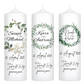 Hochzeitskerze Eukalyptus Kranz Personalisiert