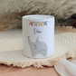 Personalisierte Spardose Kind Geschenk Geburt Taufe Geburtstag Waldtiere Geldgeschenk Baby Kinder Keramik Sparbüchse