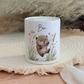 Personalisierte Spardose Kind Geschenk Geburt Taufe Geburtstag Waldtiere Geldgeschenk Baby Kinder Keramik Sparbüchse