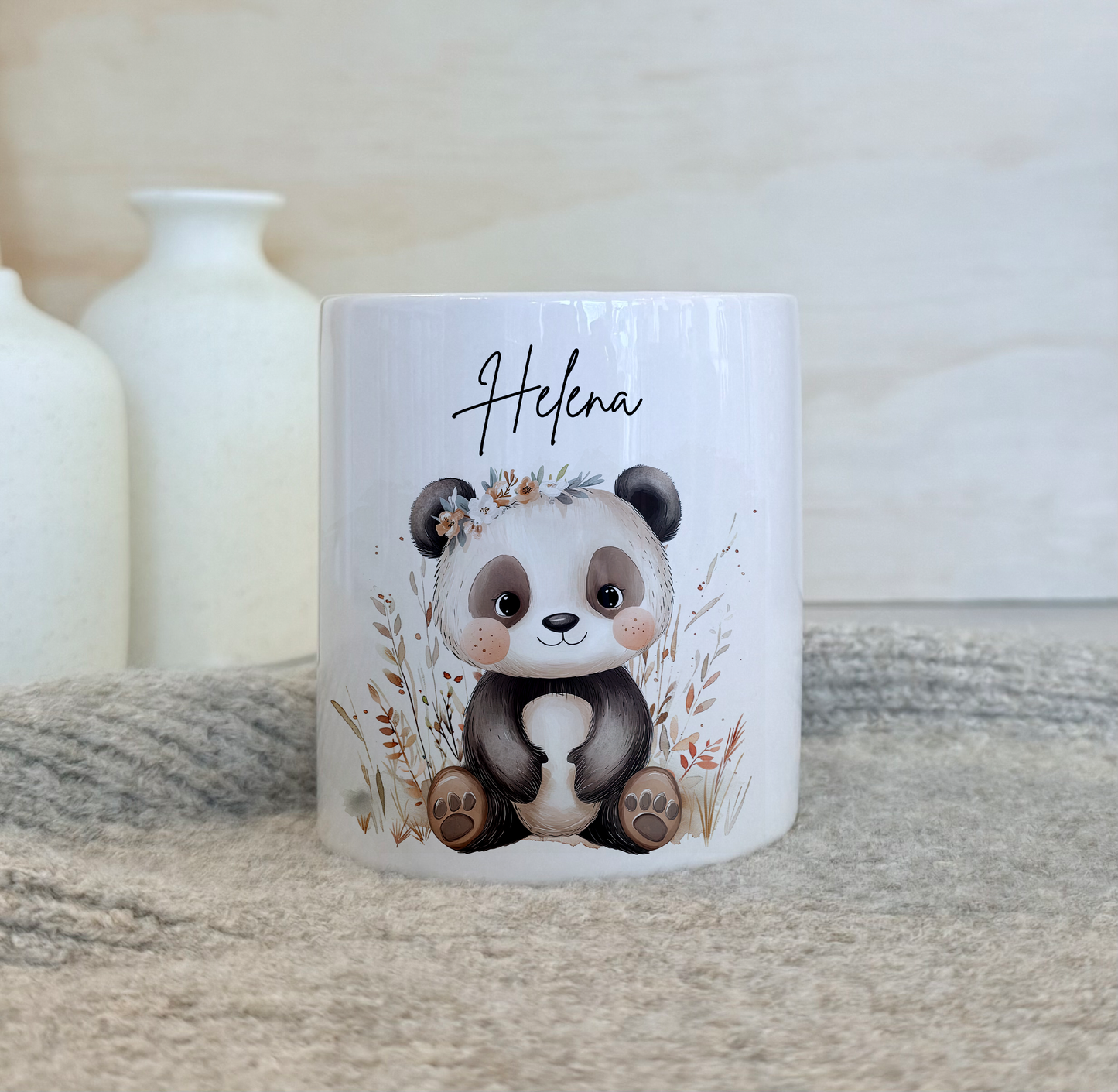 Geschenkset Personalisierte Kinder-Trinkflasche 500 ml Spardose Tasse Emaille