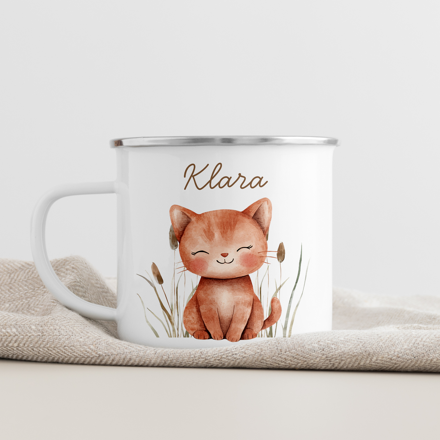 Geschenkset Personalisierte Kinder-Trinkflasche 500 ml Spardose Tasse Emaille