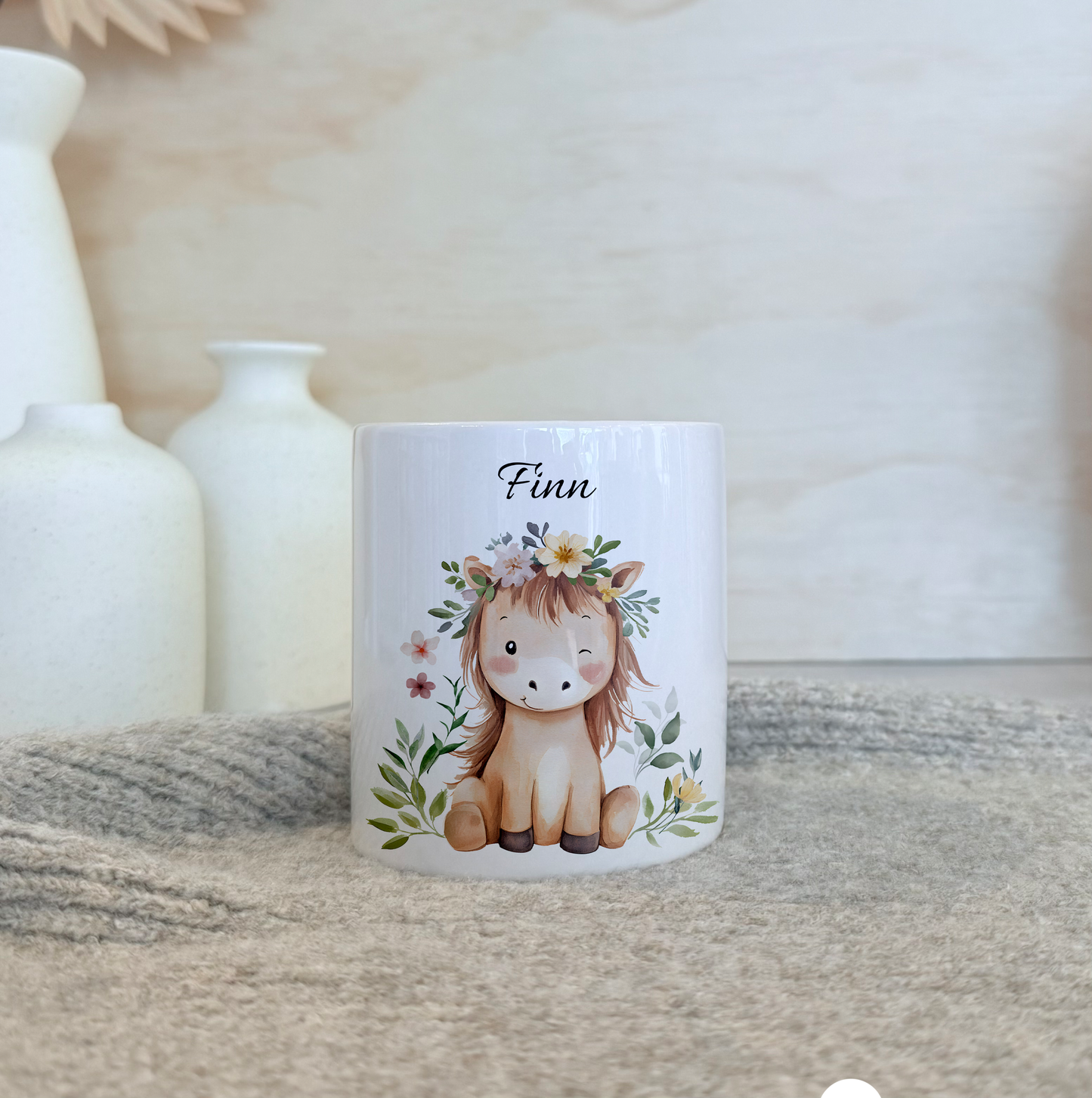 Personalisierte Kinder-Trinkflasche 500 ml | Edelstahl, Bauernhof Tiere & Name | Geschenk zur Geburt, Taufe Geburtstag (Kopie)