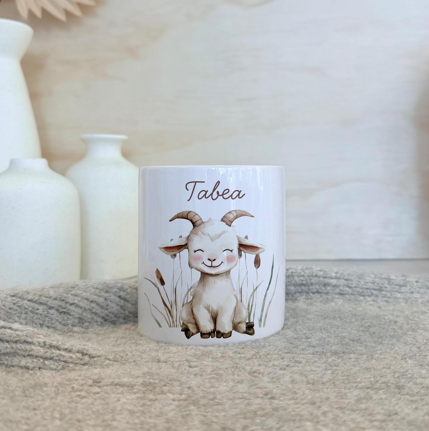 Geschenkset Personalisierte Kinder-Trinkflasche 500 ml Spardose Tasse Emaille