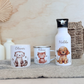 Geschenkset Personalisierte Kinder-Trinkflasche 500 ml Spardose Tasse Emaille