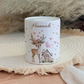 Personalisierte Spardose Kind Geschenk Geburt Taufe Geburtstag Waldtiere Geldgeschenk Baby Kinder Keramik Sparbüchse