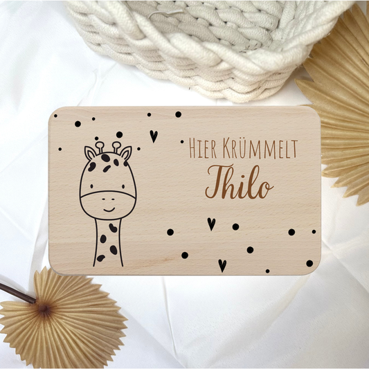 Frühstücksbrettchen Kinder, Baby Geschenk, A01 Brettchen personalisiert, Geburtstagsgeschenk, Frühstücksbrett, Taufgeschenk, 1. Geburtstag