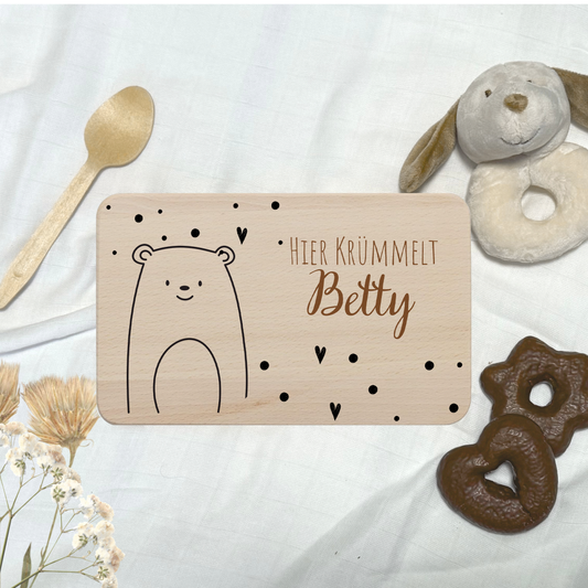 Frühstücksbrettchen Kinder, Baby Geschenk, a01 Brettchen personalisiert, Geburtstagsgeschenk, Frühstücksbrett, Taufgeschenk, 1. Geburtstag