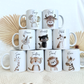 Personalisierte Tasse Kinder |Kindertasse Tiere| Kinderbecher Safari Wald Hof |Kindertasse Junge Mädchen |Geschenkidee Kinder