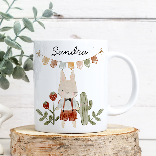 Personalisierte Tasse Kinder |Kindertasse Tiere| Kinderbecher Safari Wald Hof |Kindertasse Junge Mädchen |Geschenkidee Kinder