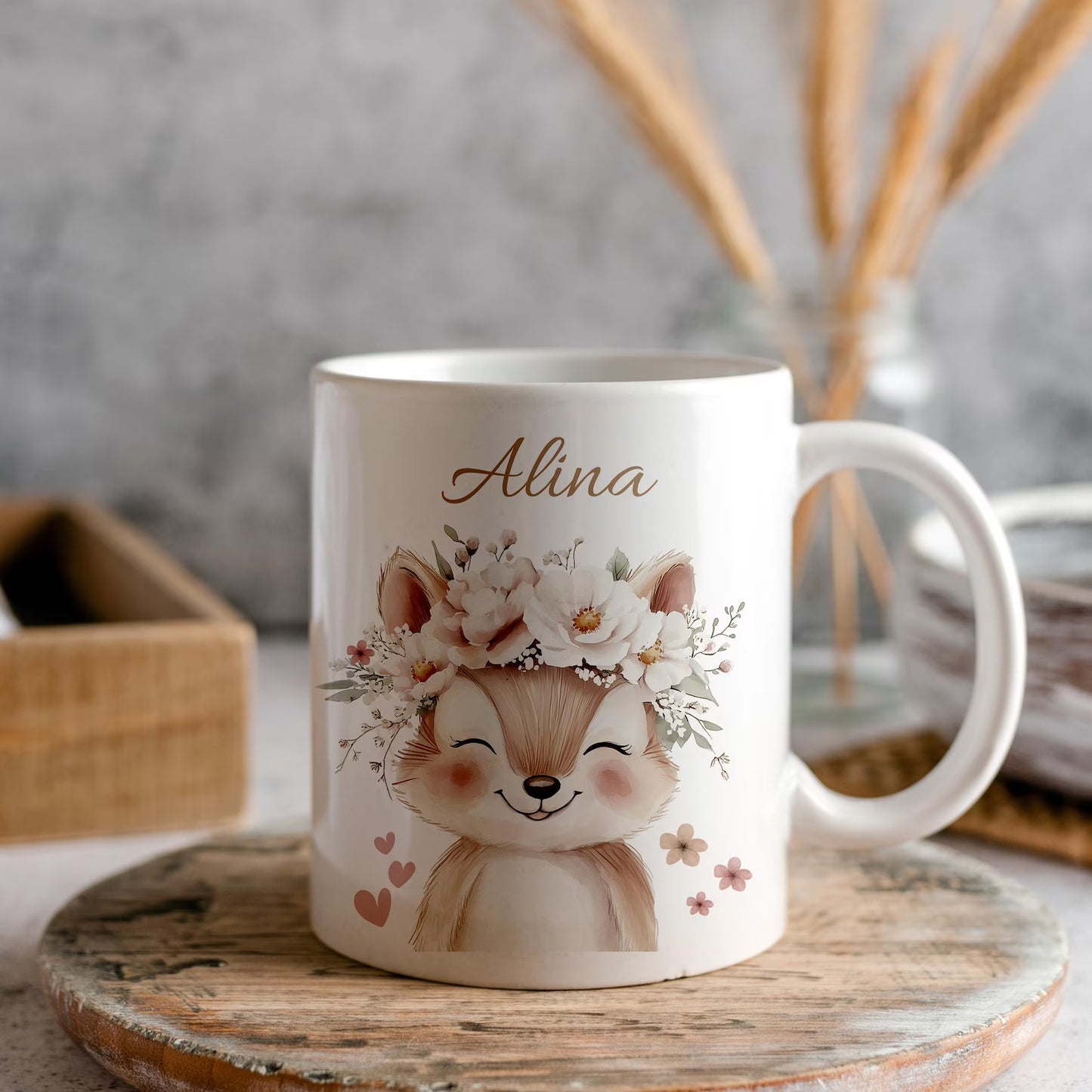 Geschenkset Personalisierte Kinder-Trinkflasche 500 ml Spardose Tasse Emaille