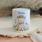 Personalisierte Spardose Kind 006 Geschenk Geburt Taufe Geburtstag Waldtiere Geldgeschenk Baby Kinder Keramik Sparbüchse