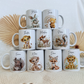 Personalisierte Tasse Kinder |Kindertasse Tiere| Kinderbecher Safari Wald Hof |Kindertasse Junge Mädchen |Geschenkidee Kinder