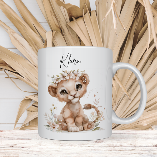 Personalisierte Tasse Kinder |Kindertasse Tiere| Kinderbecher Safari Wald Hof |Kindertasse Junge Mädchen |Geschenkidee Kinder