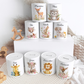 Personalisierte Spardose Kind Geschenk Geburt Taufe Geburtstag Wal Auto Waldtiere Regenbogen Geldgeschenk Baby Kinder Keramik Sparbüchse