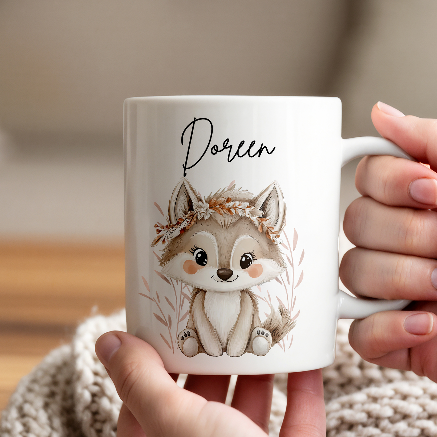 Personalisierte Tasse Kinder |Kindertasse Tiere| Kinderbecher Safari Wald Hof |Kindertasse Junge Mädchen |Geschenkidee Kinder