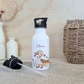Personalisierte Kinder-Trinkflasche 500 ml | Edelstahl, Süße Tiere, Bauernhof Tiere & Name | Geschenk zur Geburt, Taufe Geburtstag
