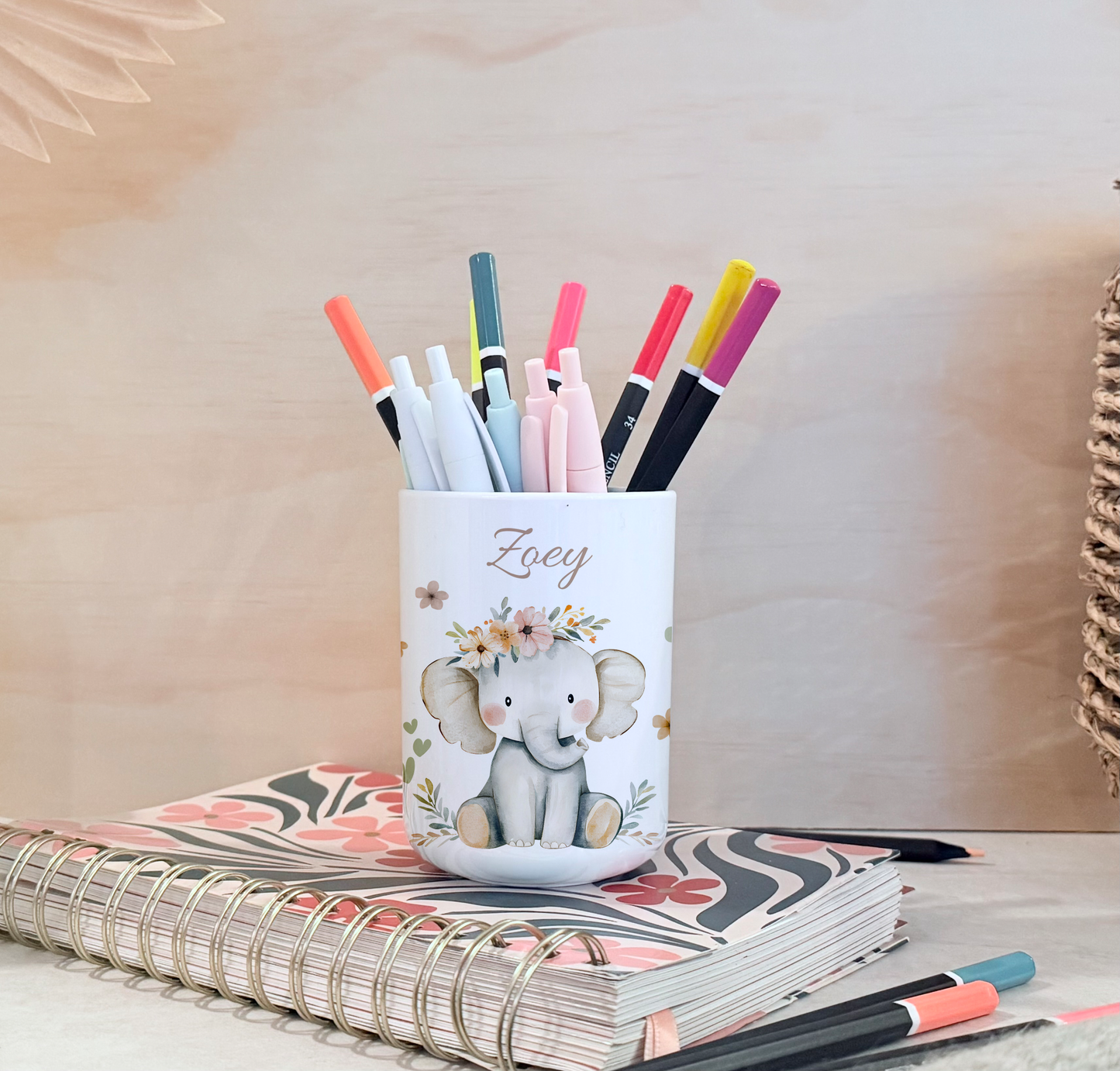 Kinderbecher Tiere, Trinkbecher aus Kunststoff, personalisiert mit Namen,Kindergartenkinder, Zahnputzbecher