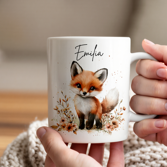Personalisierte Tasse Kinder |Kindertasse Tiere| Kinderbecher Safari Wald Hof |Kindertasse Junge Mädchen |Geschenkidee Kinder