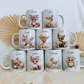 Personalisierte Tasse Kinder |Kindertasse Tiere| Kinderbecher Safari Wald Hof |Kindertasse Junge Mädchen |Geschenkidee Kinder